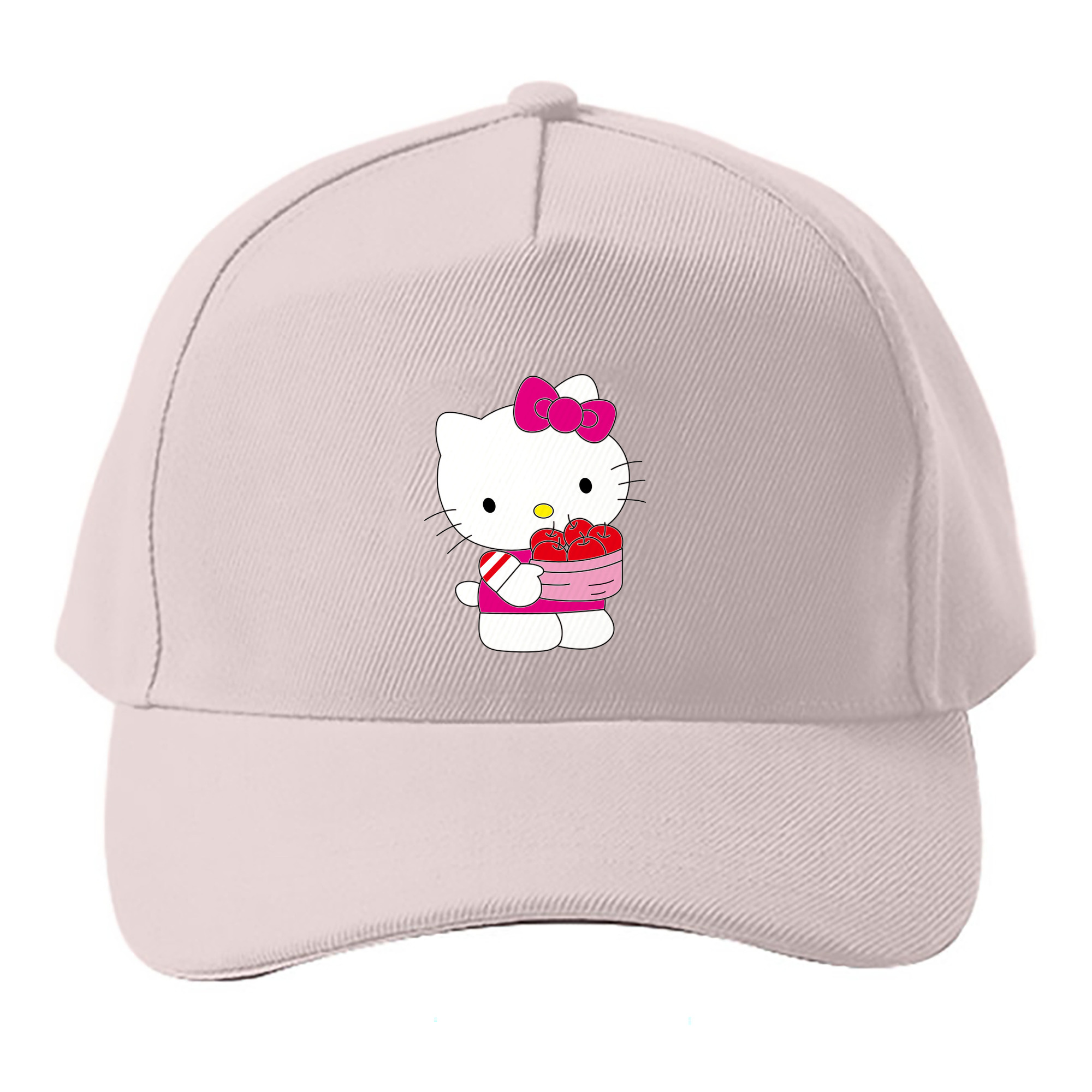 （画像用） Hello Kitty ハローキティ ベースボールキャップ 綿100％ 男女兼用 帽子 スポーツ